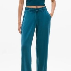 Athleta Seasoft Sweatpants Large tall Coastal Teal